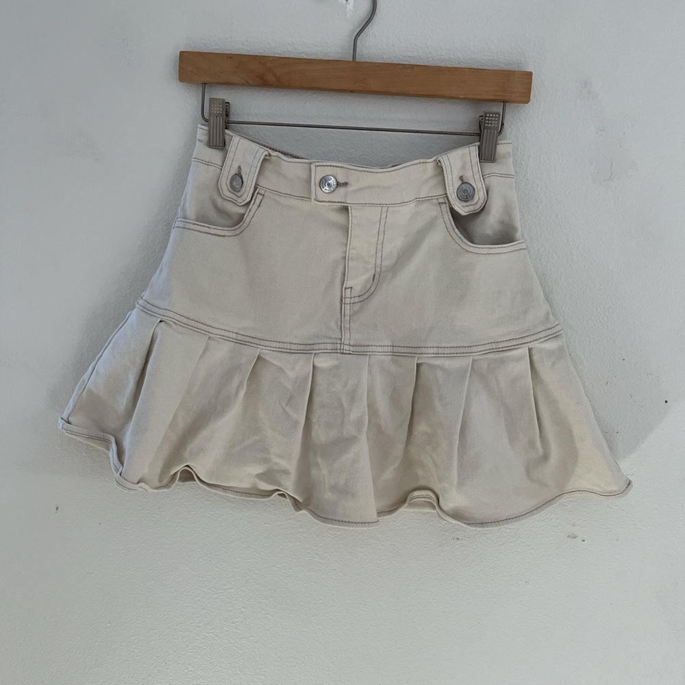 Wild Fable Cream Skater Skirt